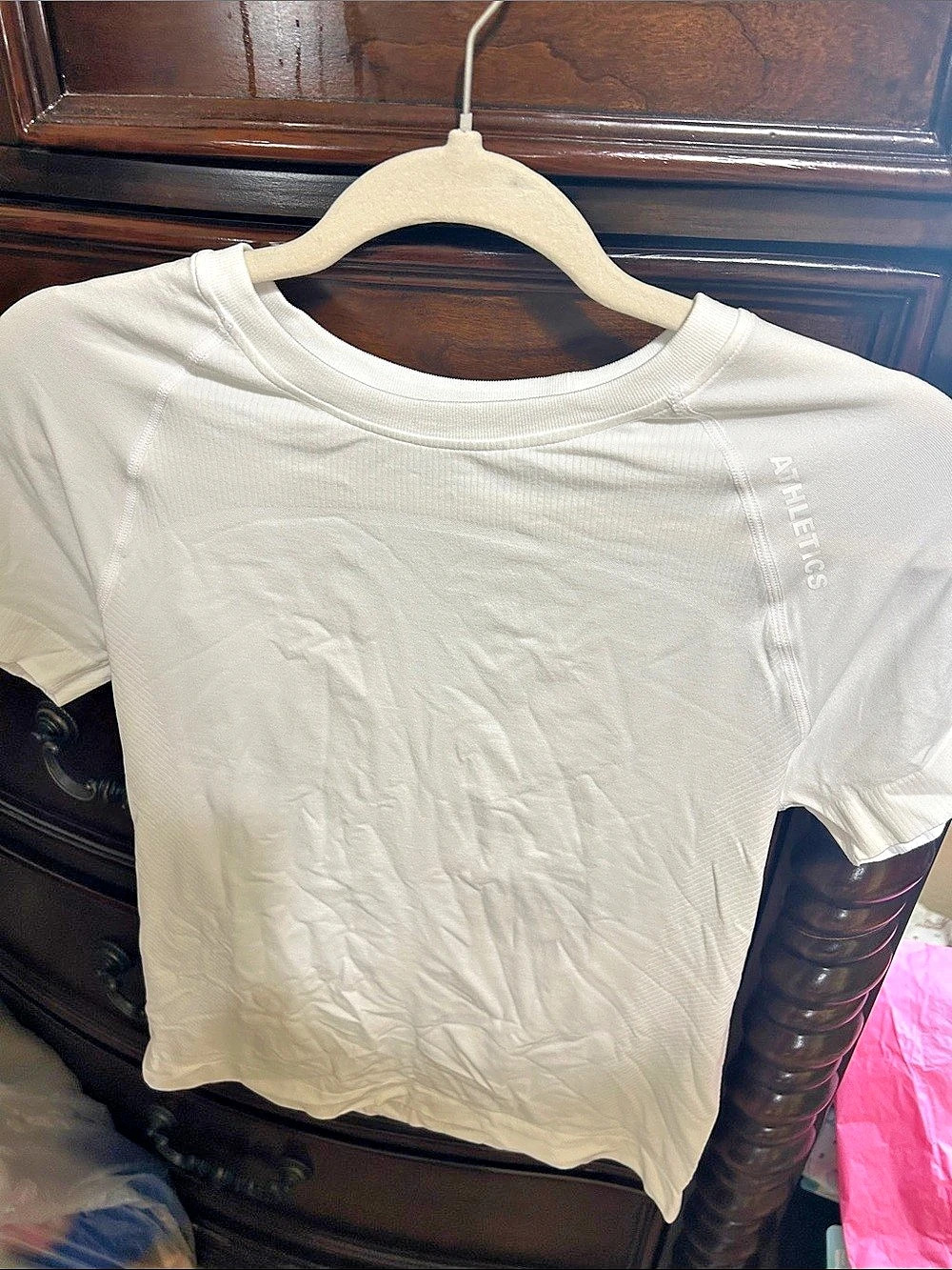 Athletics Short Sleeve Top White XL Like New